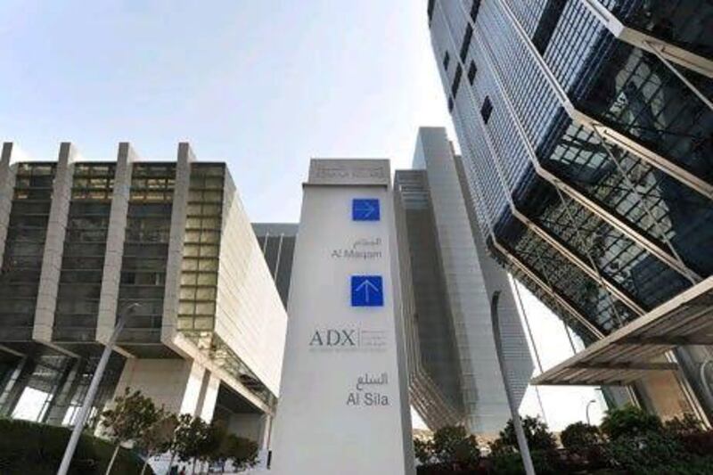 The Abu Dhabi Securities Exchange complex on Sowwah Square. Delores Johnson / The National