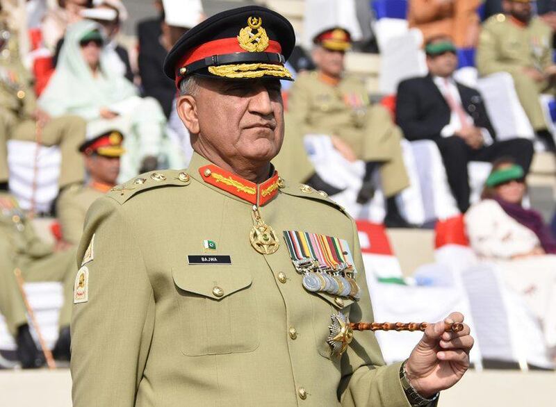 General Qamar Javed Bajwa will stay on past his planned three-year tenure. AFP