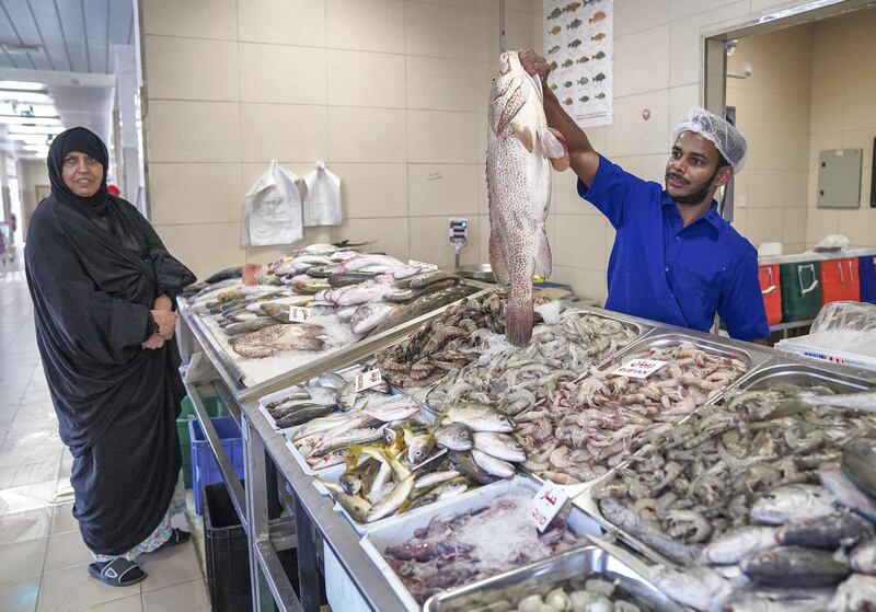 Abu Dhabi, United Arab Emirates, June 27, 2019.   Mirfa (west of ad)  to find out what people think about ghadan.  -- The Mirfa Fish Market.
Victor Besa/The National
Section:  NA
Reporter:Anna Zacharias