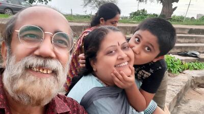 Paresh Kapta with his family. Courtesy Paresh Kapta 