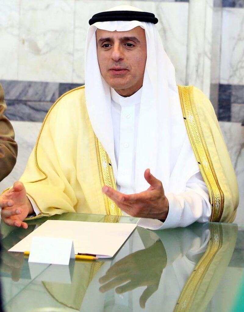 Saudi Arabian foreign minister Adel Al Jubeir in Rome on August 7. EPA