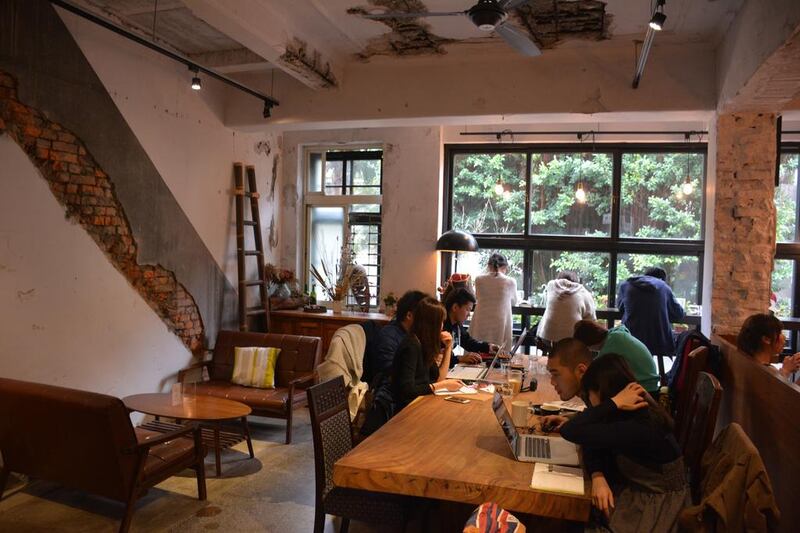 A cafe in the central Zhongshan neighbourhood of Taipei. Photo by Rosemary Behan