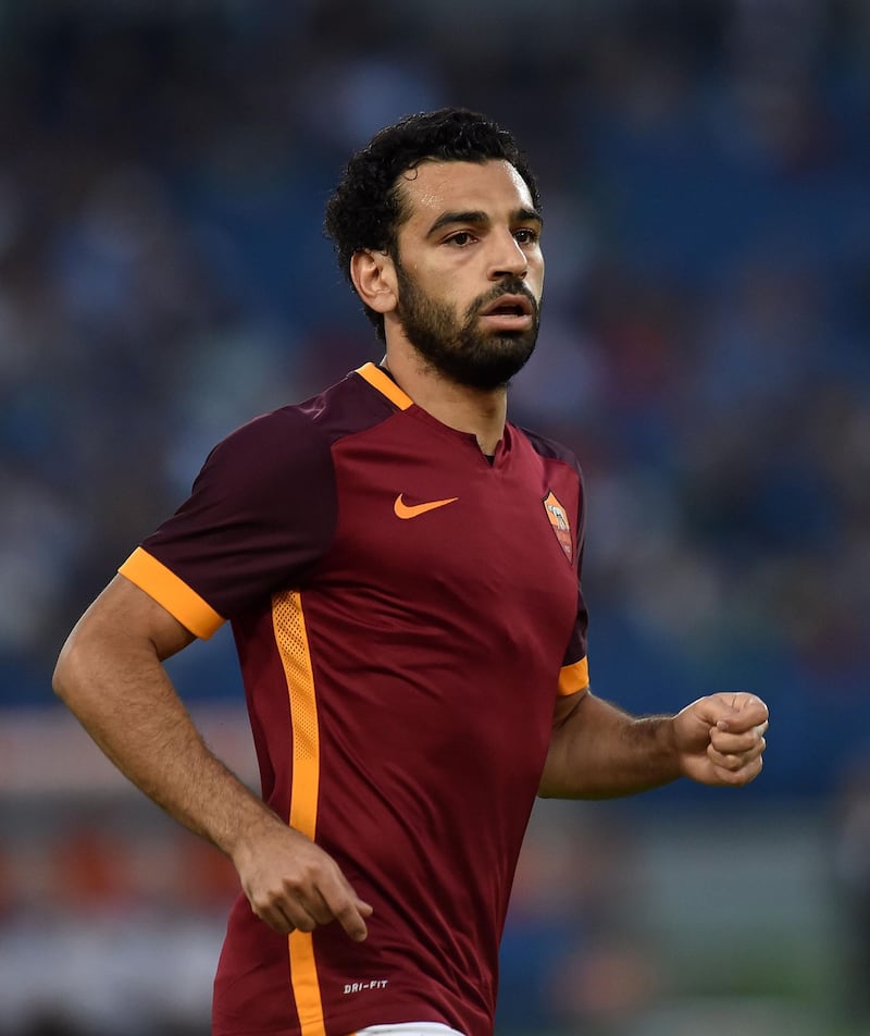ROME, ITALY - AUGUST 14:  Mohamed Salah of AS Roma in action during the pre-season friendly match between AS Roma and Sevilla FC at Olimpico Stadium on August 14, 2015 in Rome, Italy.  (Photo by Giuseppe Bellini/Getty Images)