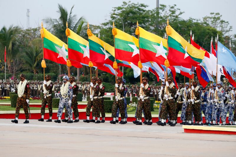 Armed Forces Day commemorates the start of local resistance to the Japanese occupation during the Second World War. EPA