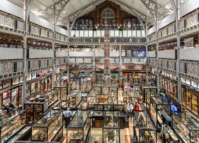 The inside of the Pitt Rivers Museum, which pro-Palestinian protesters have targeted. Alamy Stock Photo