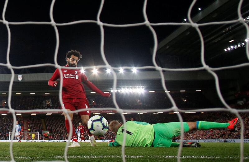 Right midfield: Mohamed Salah (Liverpool) – Set a Liverpool record by marking his 100th game for the club with 69 goals. Struck twice and almost got a hat-trick. Reuters