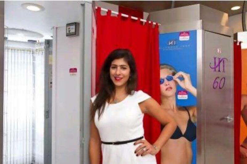 Colette Hirzel, the manager of Hollywood Tans in Dubai.