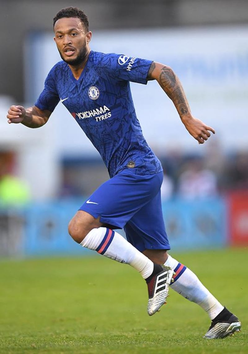 DUBLIN, IRELAND - JULY 10: Lewis Baker of Chelsea in action during the Pre-Season Friendly match between Bohemians FC and Chelsea FC at Dalymount Park on July 10, 2019 in Dublin, Ireland. (Photo by Darren Walsh/Chelsea FC via Getty Images)