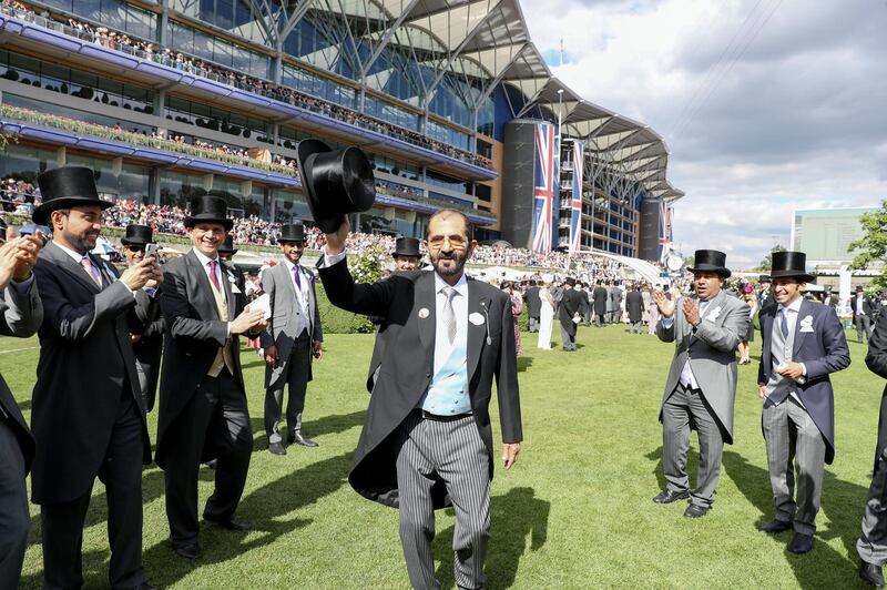 Vice President and Prime Minister of the UAE and Ruler of Dubai Sheikh Mohammed bin Rashid Al Maktoum attended the Royal Ascot horse race, which is considered Britain's most popular race meeting. Wam