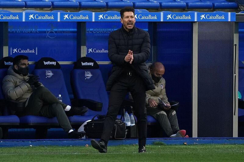 Atletico Madrid manager Diego Simeone. AFP