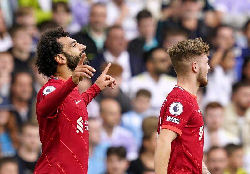 Mohamed Salah - 8. The Egyptian opened the scoring with his 100th Premier League goal. Yet another brilliant effort from the best striker in the Premier League. EPA