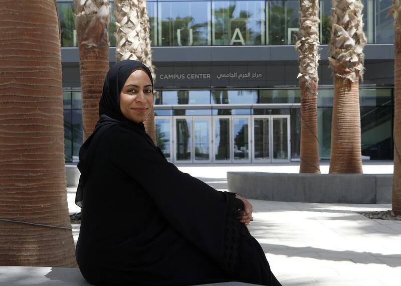 Amna Almaazmi, assistant dean of students at NYUAD in Abu Dhabi. Ravindranath K / The National 