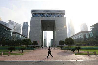 DUBAI, UAE. February 05, 2014 - Stock photograph of the DIFC Gate in Dubai, February 05, 2014.  (Photo by: Sarah Dea/The National, Story by: STANDALONE, Business Stock)

