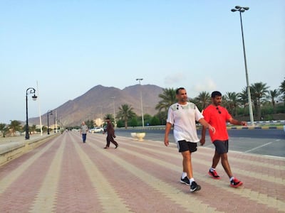 During Ramadan we enjoy traditional food at iftar, but there are other aspects of staying healthy, such as exercising. Ammar Al Attar for The National