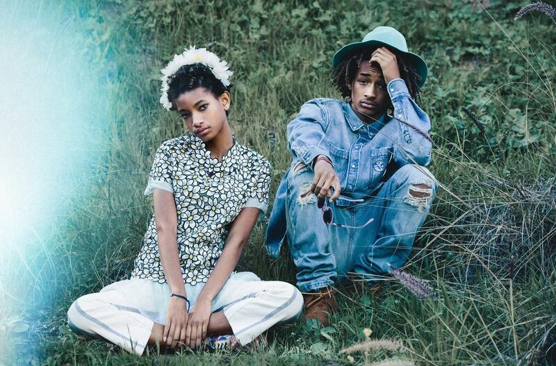 Willow and Jaden Smith will have a limited edition range of T-shirts on sale while they are visiting Dubai. Courtesy Dubai Summer Surprises