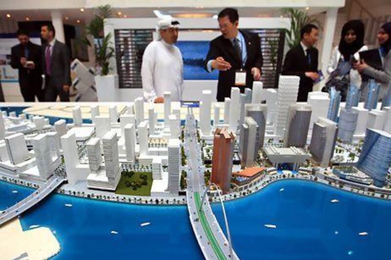A model of the Al Maryah Island project. Ravindranath K / The National