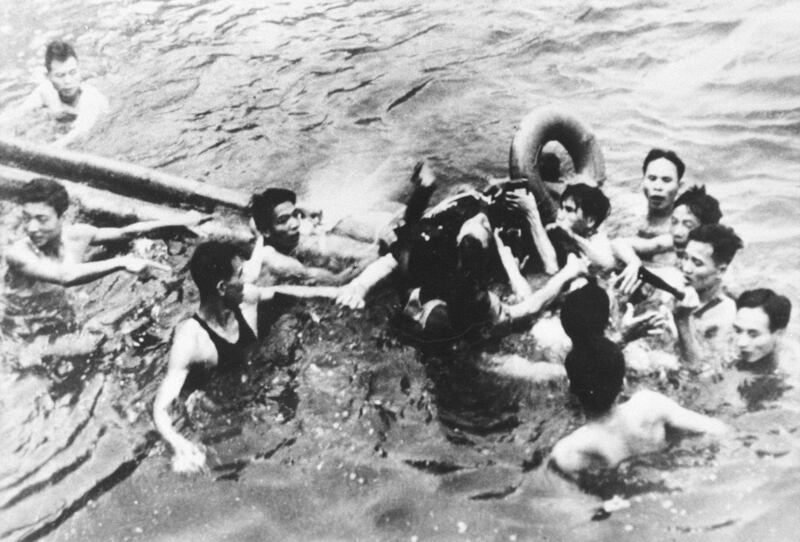 P368426 01: (File Photo) Senator John Mccain Is Pulled Out Of A Hanoi Lake By North Vietnamese Army Soldiers And Civilians October 26, 1967 In Hanoi, North Vietnam. Mccain's A-4E Skyhawk Was Shot Down By A Surface-To-Air Missile. Mccain Broke Both Arms And His Right Knee Upon Ejection And Lost Consciousness Until He Hit The Water.  (Photo By Getty Images)