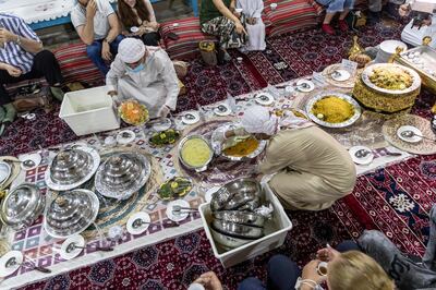 The iftar at the Sheikh Mohammed Centre for Cultural Understanding. Antonie Robertson / The National