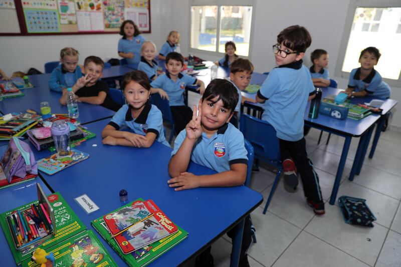 KG2 pupils at the school