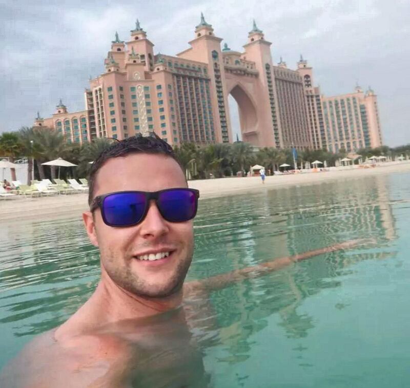 Jamie loved Dubai, having visited many times on holiday, and on stopovers on his way to his work in Afghanistan. (Family handout Photo)