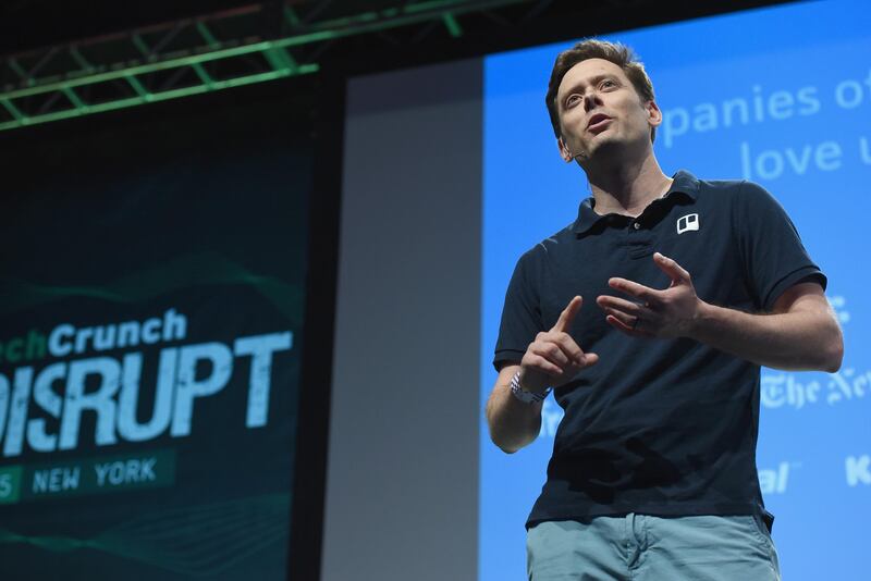 NEW YORK, NY - MAY 06:  CEO at Trello, Michael Pryor speaks onstage during TechCrunch Disrupt NY 2015 - Day 3 at The Manhattan Center on May 6, 2015 in New York City.  (Photo by Noam Galai/Getty Images for TechCrunch)