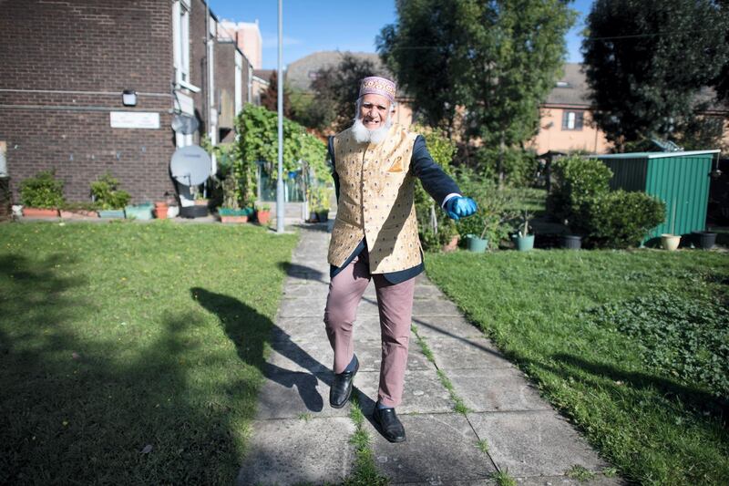 Mr Dabirul Islam Choudhury who has been awarded the OBE for charitable service during Covid-19, photographed at his home in Bow, east London. (Photo by Stefan Rousseau/PA Images via Getty Images)