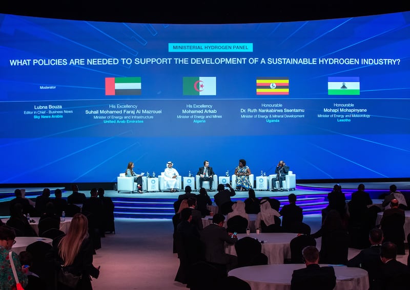 Suhail Al Mazrouei, Minister of Energy and Infrastructure, during the Ministerial Hydrogen Panel: What Policies are Needed to Support the Development of a Sustainable Hydrogen Industry?