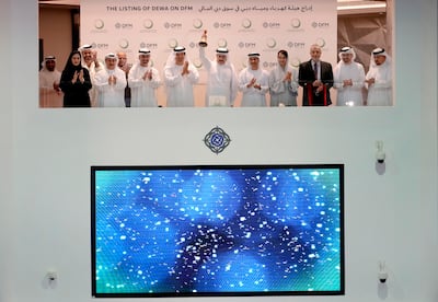 Dewa's listing on the Dubai Financial Market earlier this month was the largest in the Middle East and Europe since Saudi Aramco’s debut in 2019. AP