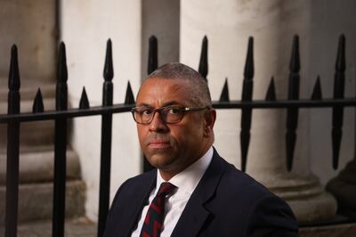 Former Middle East minister and new Foreign Secretary James Cleverly arrives in Downing Street for the first Cabinet meeting after Liz Truss took office. Getty