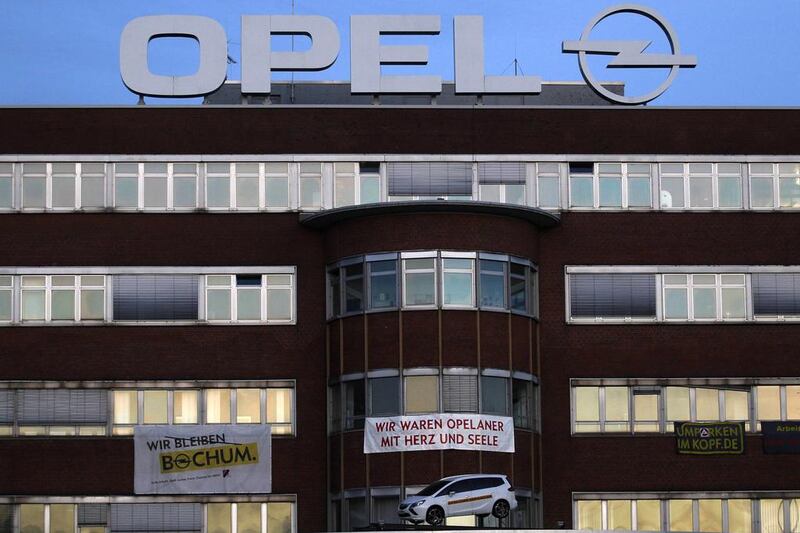 The facade of the Opel plant in Bochum. Ina Fassbender / Reuters