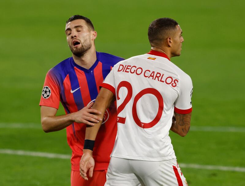 DF: Diego Carlos 6 – Enjoyed a slightly better game than his defensive partner – but not by much. A tough evening for the entire Sevilla backline. Reuters
