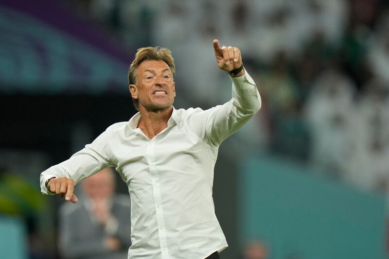 Saudi Arabia's head coach Herve Renard is reportedly a target to take over the national team coach of the France Women's football team. AP