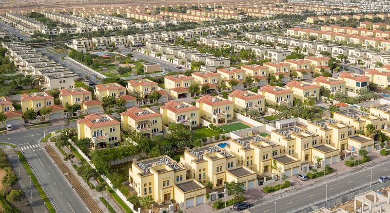 Jumeirah Park, which is developed by Nakheel saw 13.5 per cent drop in villa prices in November. Courtesy of Nakheel