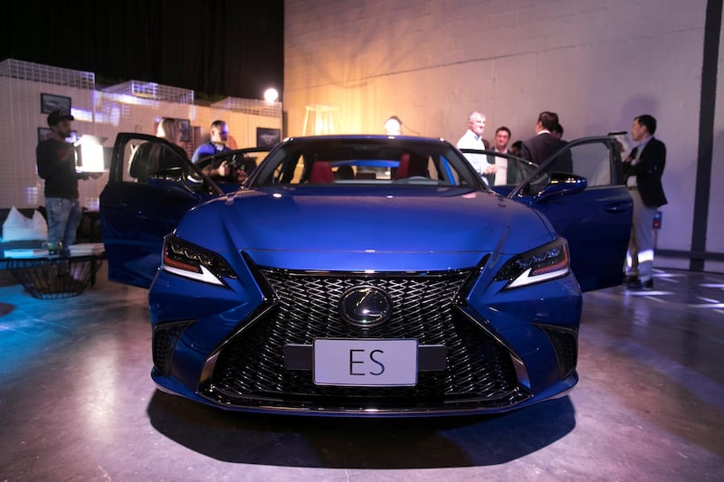 DUBAI, UNITED ARAB EMIRATES - AUGUST 27, 2018. 

The new 2019 Lexus ES at the launch event  in Warehouse Four. (Photo by Reem Mohammed/The National)

Reporter: ADAM WORKMAN
Section: WK