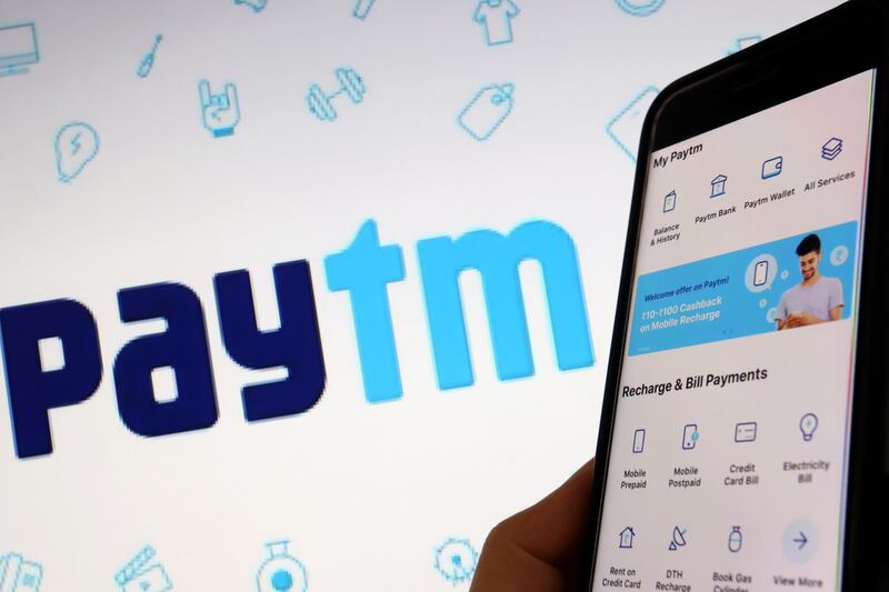 Paytm, backed by SoftBank Group and other global investors, plans to raise as much as 166 billion rupees from its share sale.  Reuters