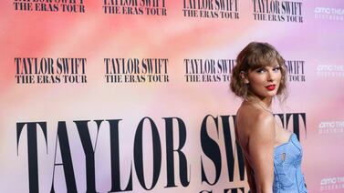 Taylor Swift attends a premiere for Taylor Swift: The Eras Tour in Los Angeles, California, in October last year. Reuters