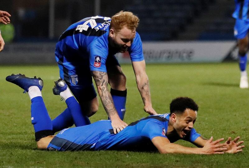 Centre-back: Connor Ogilvie (Gillingham) – Played his part in a heroic rearguard action with some fine blocks as Gillingham upset the odds to eliminate Cardiff City. Reuters