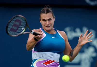 Aryna Sabalenka marched into the third round in Dubai after easing past Lauren Davis. EPA