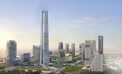 A rendering of Iconic Tower. The Capital Business District (CBD) being built in Cairo’s New Administrative Capital. The 20 skyscrapers in the district include the 385-metre Iconic Tower, which will be the tallest building in Africa. Photo: Dar Al-Handasah