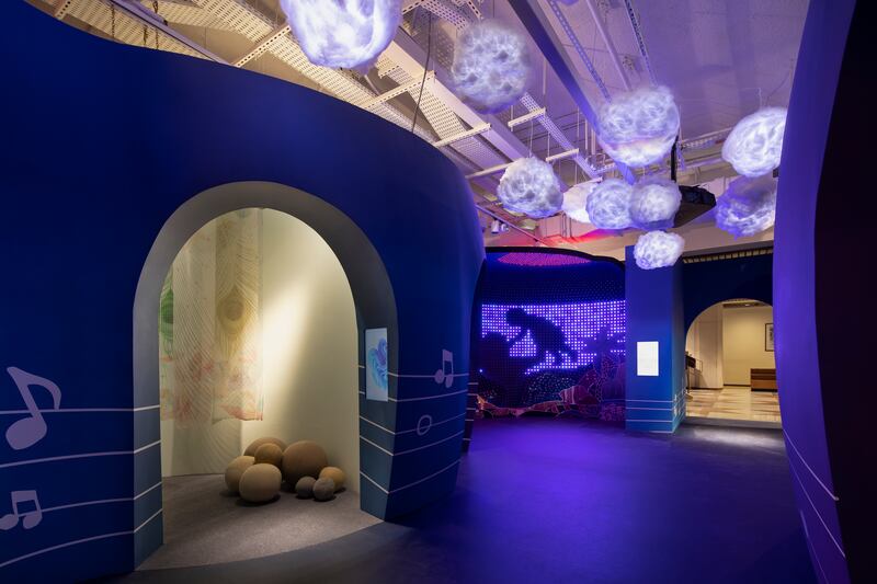 Installation view of 'Lullabies: A Journey Through Song'. Photo: Cultural Foundation Abu Dhabi