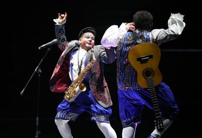 The clown duo from Spain are a big hit at the circus. Chris Whiteoak / The National
