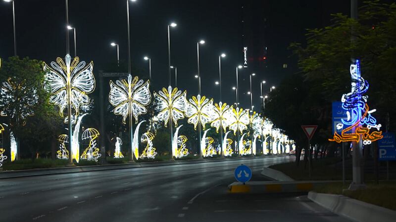 The streets of Abu Dhabi have lit up in celebration of Eid Al Adha.