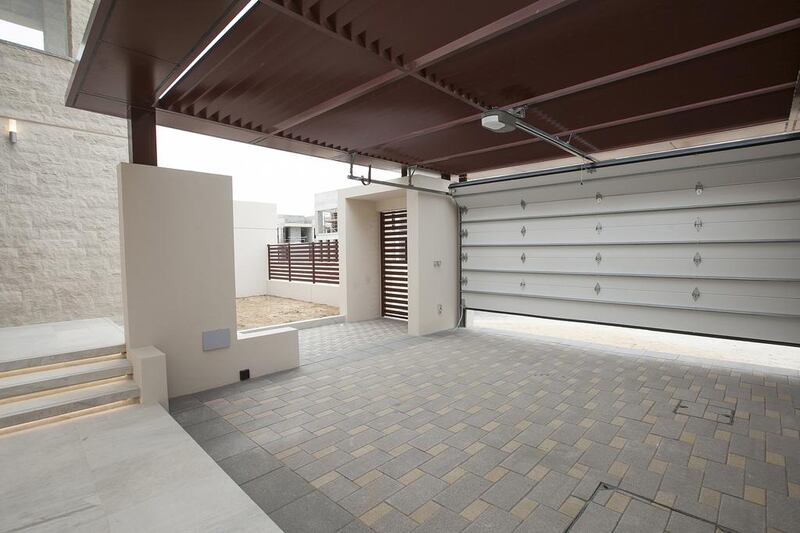 The garage at villa type 6. Mona Al Marzooqi / The National