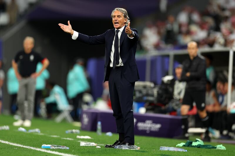 Saudi Arabia manager Roberto Mancini. Getty Images
