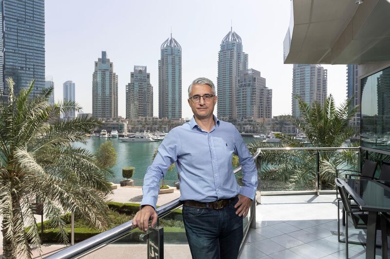 DUBAI, UNITED ARAB EMIRATES. 31 MARCH 2021. Marcello Arcangeli, CEOof Your Place for Money & Me. (Photo: Antonie Robertson/The National) Journalist: Keith J Fernandez. Section: National.