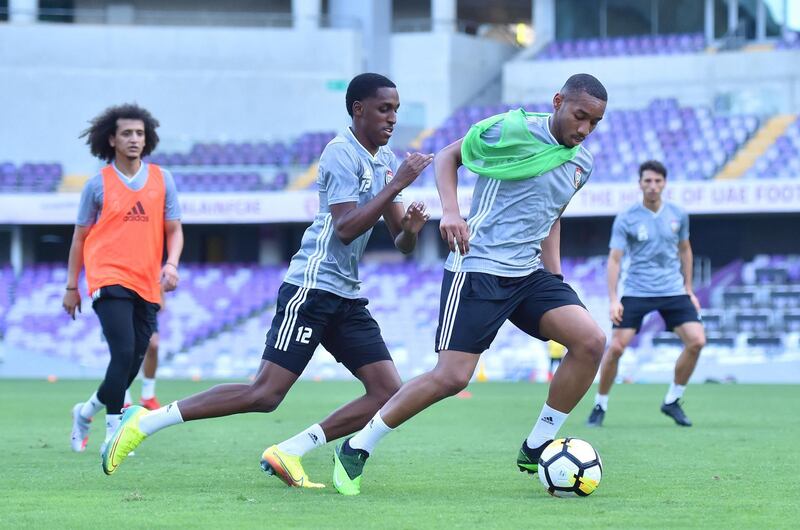 The UAE national team were put through their paces by new manager Jorge Luis Pinto.