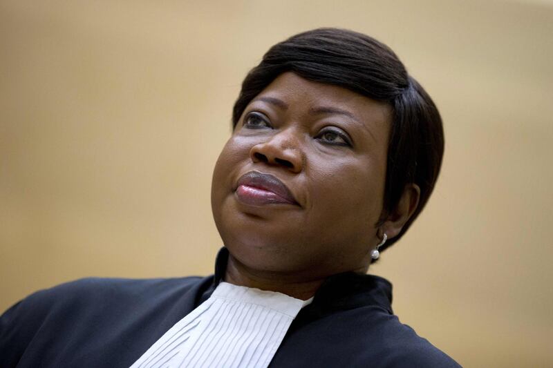 (FILES) In this file photo taken on September 29, 2015 at the International Criminal Court (ICC) in The Hague shows ICC chief prosecutor Fatou Bensouda whose office said on Arpil 5, 2019, the United States has revoked her visa over a possible investigation of American soldiers' actions in Afghanistan.  / AFP / POOL / PETER DEJONG
