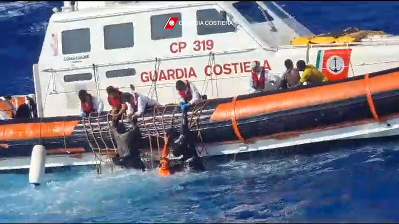 Nine babies and 32 unaccompanied minors were rescued in the Mediterranean. AFP