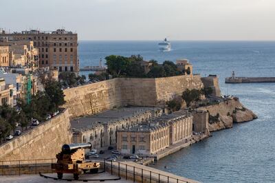 The historic waterfront of the Grand Harbour, Valletta. Getty Images