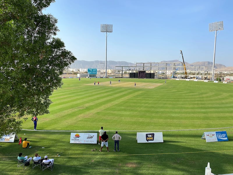 The Oman Cricket Academy ground hopes to raise its capacity to 4000 for the T20 World Cup. Paul Radley / The National